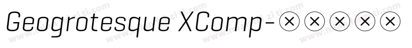 Geogrotesque XComp字体转换